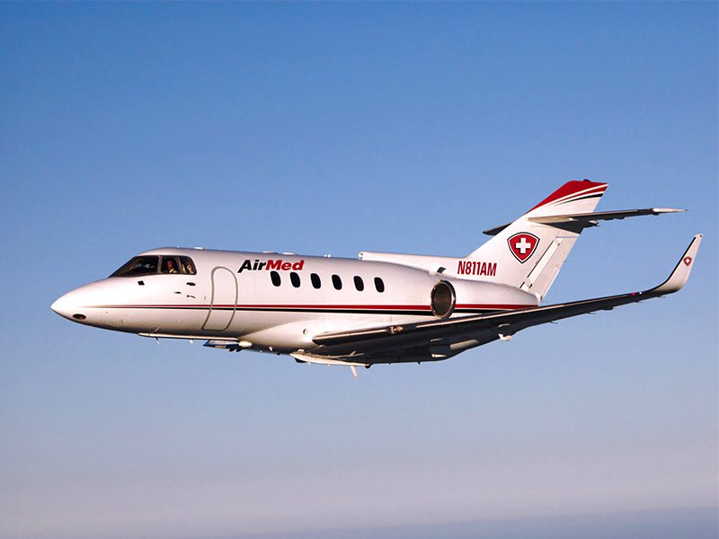 AirMed Plane in the sky